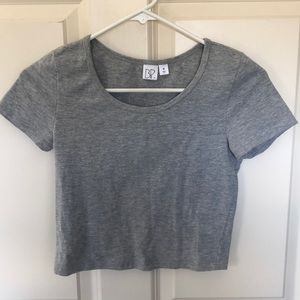 Nordstrom BP Gray Crop Top